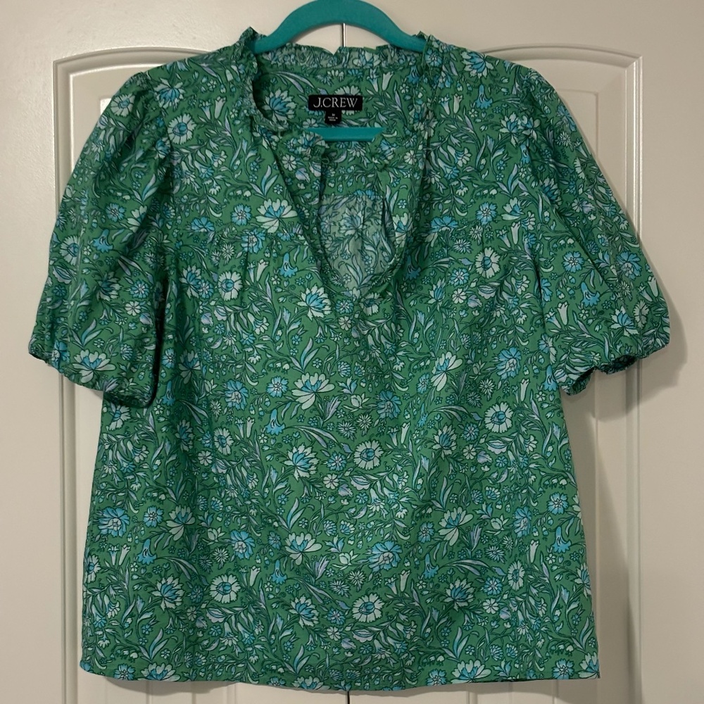 JCrew Floral Blouse - Medium